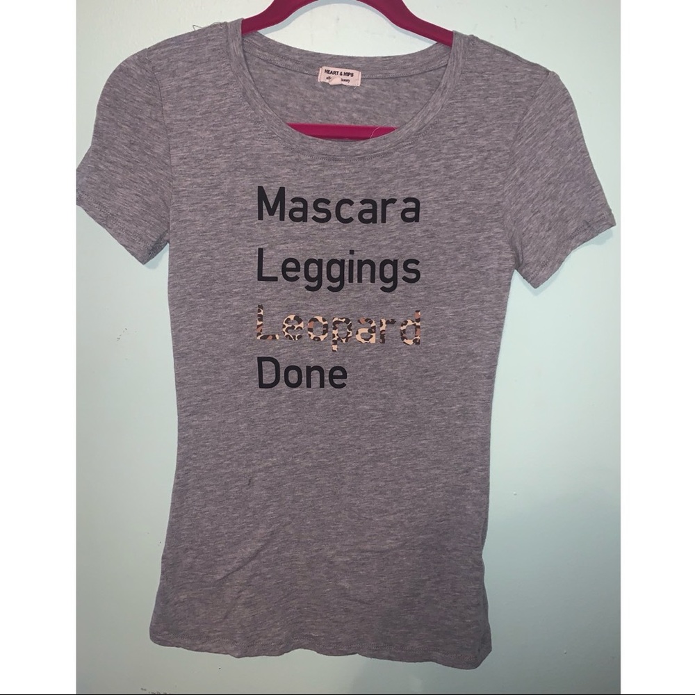 Mascara Leggings Leopard Done Gray Tee
